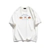 Pound cotton americano high street manga corta camiseta mujer 2025 nuevo verano diseño suelto sentido nicho media manga top Item Picture